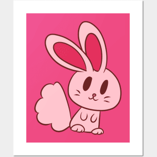 Adorable Light Pink Bunny Posters and Art